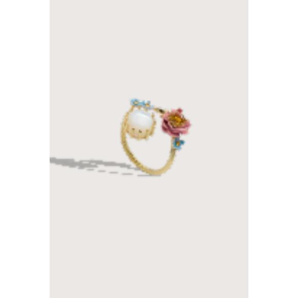 NEW LES NEREIDES adjustable ring petit trainon in multi - Picture 1 of 3
